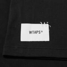 Футболка WTAPS 26 с язычками на рукавах, черный (W)Taps