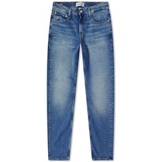 Узкие зауженные джинсы средней потертости Calvin Klein