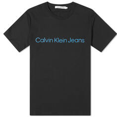 Узкая футболка с логотипом Calvin Klein Institutional, черный