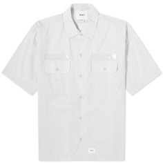 WTAPS 03 WTVUA Рубашка с коротким рукавом и принтом на спине, серый (W)Taps