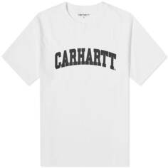 Футболка Carhartt WIP University, белый/черный