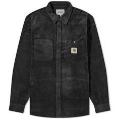 Вельветовая рубашка Carhartt WIP Rhodes, черный