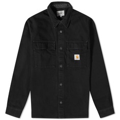 Джинсовая куртка-рубашка Carhartt WIP Manny, черный