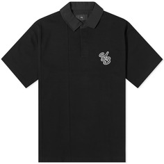Рубашка с коротким рукавом для регби Y-3, черный