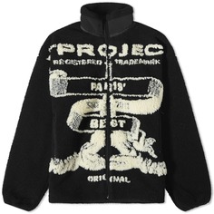Y-Project Флисовая жаккардовая куртка, черный