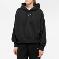 Объемная худи из флиса Nike Phoenix, черный