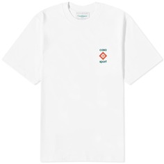 Casablanca Маленькая футболка Casa Sport с логотипом, белый