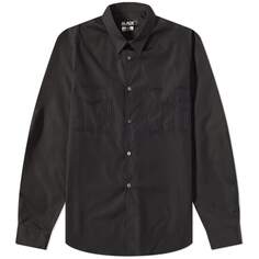 Черная хлопковая широкая рубашка Comme des Garçons Black, черный