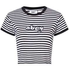 Футболка Obey Zoe Baby Ringer, черный