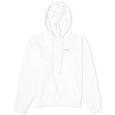 Off-White худи Scratch Arrow Popover, белый