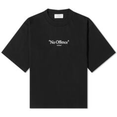 Off-white футболка с надписью No Off Offence, черный
