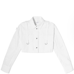Укороченная рубашка из поплина Off-White, белый