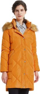 Пуховик Orolay Women&apos;s Diamond Quilted Down Windproof, оранжевый