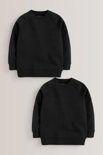 Школьный свитер с круглым вырезом Next, черный