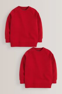 Школьный свитер с круглым вырезом Next, красный