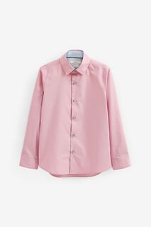 Элегантная рубашка с декоративной отделкой Next, розовый