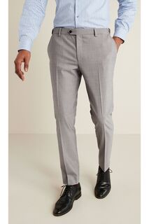 Эластичный костюм и брюки Motion Flex из смесовой шерсти Next, серый