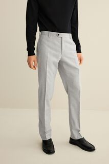 Шерстяные костюмные брюки Donegal Next, серый