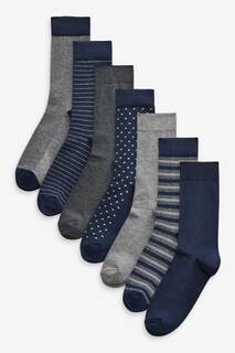 Мужские носки с высоким содержанием хлопка Next, синий