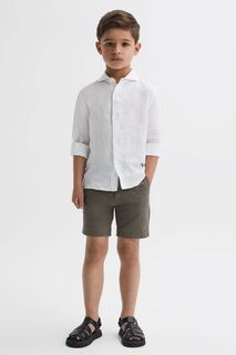 Шорты чинос Wicket Casual Reiss, хаки