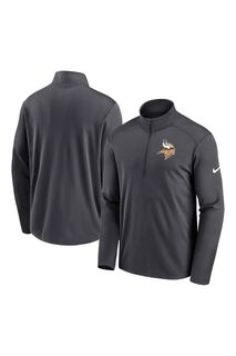 Короткая толстовка Nike на молнии с логотипом Fanatics Minnesota Vikings Pacer Nike, черный