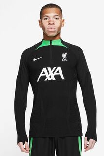 Зимняя футбольная футболка Liverpool FC Strike Warrior Drill Nike, черный