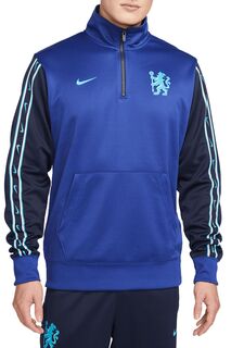 Синий свитшот Chelsea We Are на молнии 1/4 Nike, синий