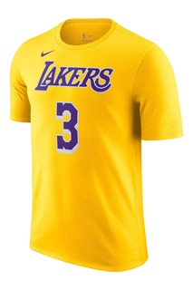 Значок имени и номера Фанатики Лос-Анджелес Лейкерс — футболка Nike Энтони Дэвиса Nike, желтый