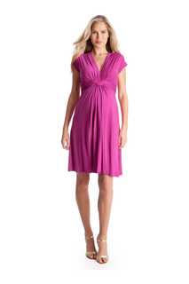 Фиолетовое платье для беременных с узлом спереди Seraphine, фиолетовый