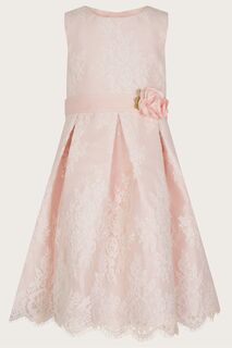 Розовое кружевное платье Лола Monsoon, розовый