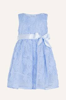 Голубое детское платье Cassie Cornflower Monsoon, синий