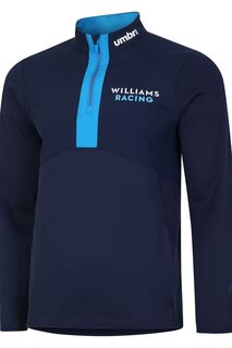Толстовка Williams Off Track с молнией 1/2 Umbro, синий