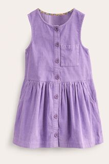 Платье с подтяжками и пуговицами Boden, фиолетовый