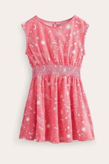 Летнее платье с принтом Boden, розовый