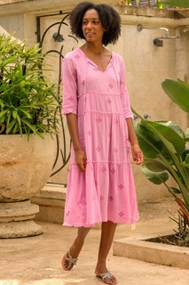 Розовое платье Уиллоу Aspiga, розовый