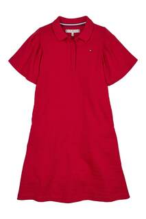 Красное платье-поло Tommy Hilfiger, красный