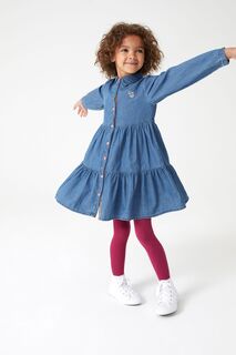 Детское платье Paul Smith для девочек Длинные рукава с батистом Paul Smith, синий