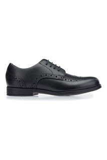 Черные кожаные школьные туфли Start-Rite Pri Brogue на шнуровке F&amp;G Fit Start Rite, черный