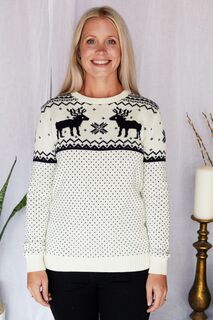 Женский рождественский свитер Fairisle с оленями The Little Tailor