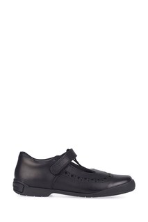 Черные кожаные школьные туфли Start-Rite Leapfrog узкого дизайна Start Rite, черный