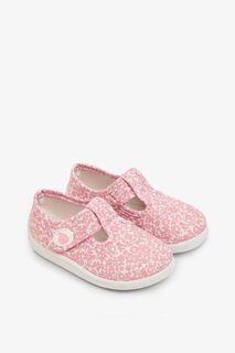 Летние парусиновые туфли для девочек JoJo Maman Bébé, розовый