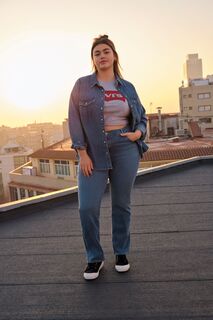 Прямые джинсы с завышенной талией Curve 724 Levi&apos;s Levis