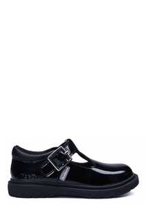 Черные лакированные школьные туфли ToeZone с Т-образной планкой Toezone, черный