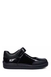 Черные лакированные школьные туфли с одним ремешком ToeZone Toezone, черный