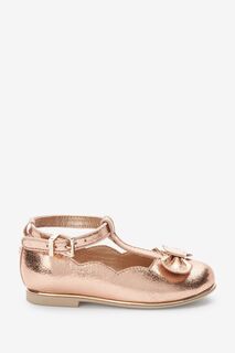 Туфли Мэри Джейн розового золота Baker by Ted Baker, розовый