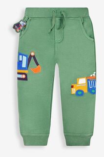 Спортивные брюки JoJo Maman Bébé с аппликацией в виде питомца в кармане Jojo Maman Bébé, зеленый