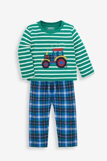 Пижама JoJo Maman bébé Tractor Mix &amp; Match Jojo Maman Bébé, зеленый
