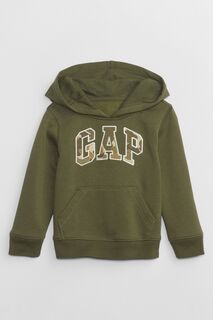 Худи с логотипом на рукавах Gap, зеленый