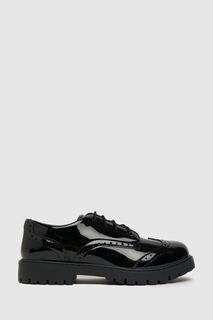 Черные лаковые туфли Loving с декоративной перфорацией Schuh, черный