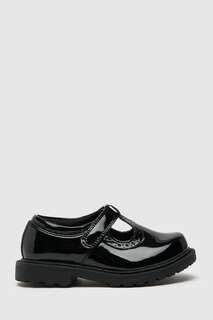 Лакированные туфли с Т-образным ремешком для малышей Schuh, черный